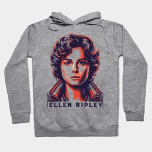 Retro Ellen Ripley Alien Fan Art Hoodie